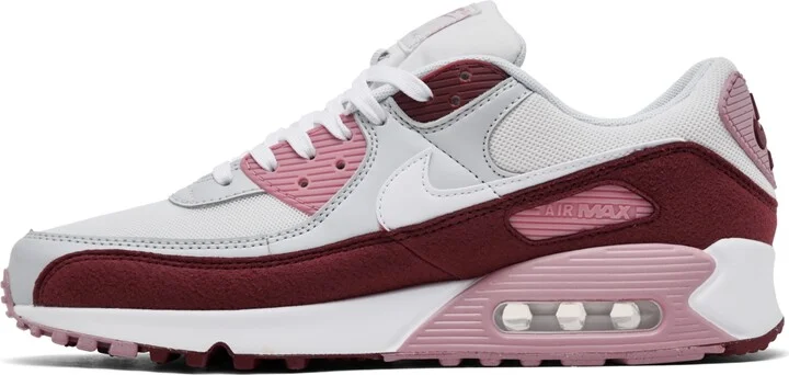 Nike Women's Air Max 90 Valentine's Day Se Casual Sneakers from Finish Line - Dark Team Red, White - Image 5