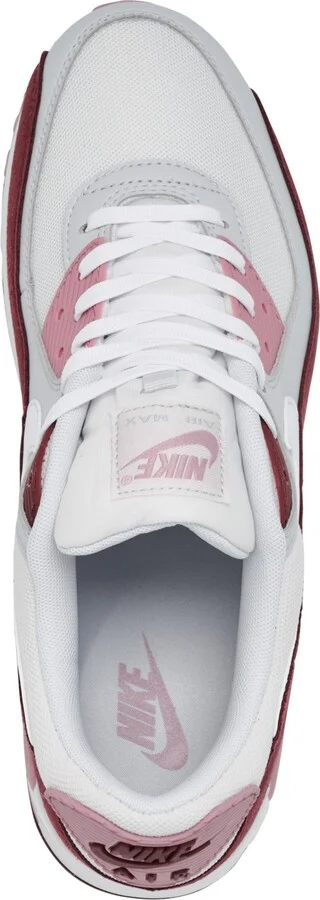 Nike Women's Air Max 90 Valentine's Day Se Casual Sneakers from Finish Line - Dark Team Red, White - Image 6