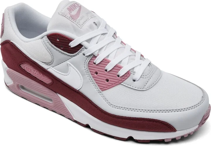 Nike Women's Air Max 90 Valentine's Day Se Casual Sneakers from Finish Line - Dark Team Red, White