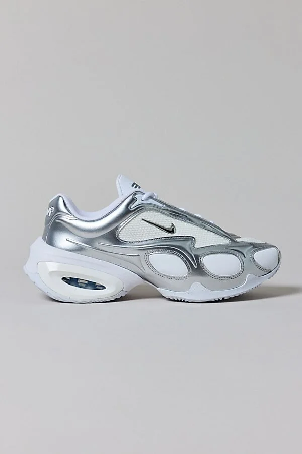 Nike Women's Air Max Muse Sneaker in White/Metallic Silver - Image 2