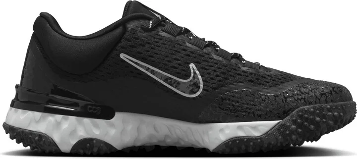 Nike Women's Alpha Huarache Elite 4 Turf Softball Shoes in Black | DV0496-001 - Image 3
