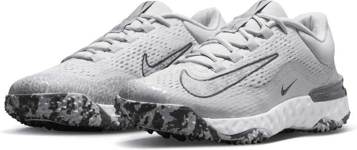 Nike Women's Alpha Huarache Elite 4 Turf Softball Shoes in Grey | DV0496-002 - Image 5