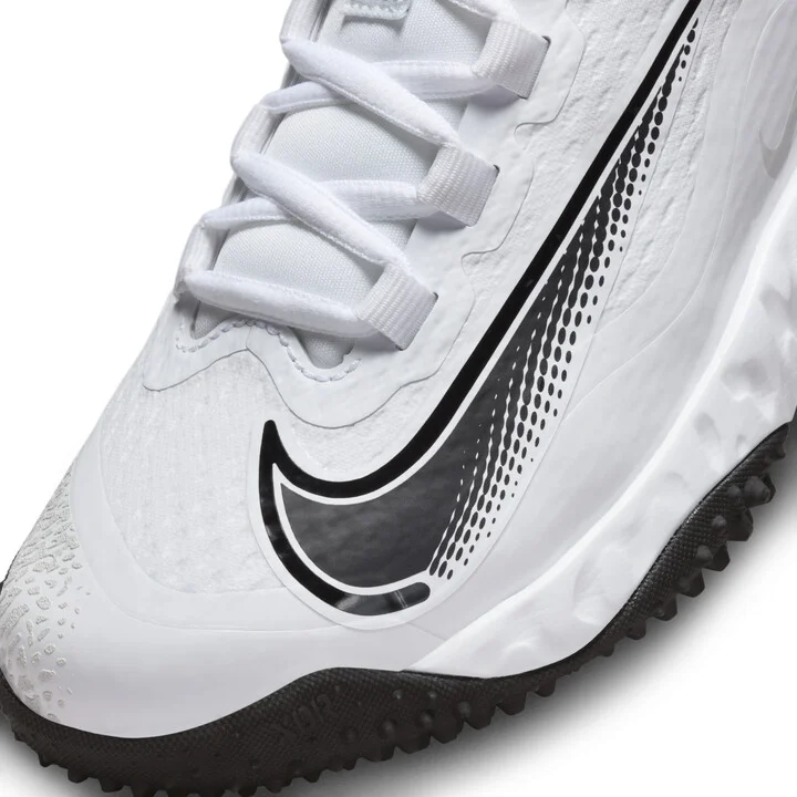 Nike Women's Alpha Huarache Elite 4 Turf Softball Shoes in White | FD2746-100 - Image 7
