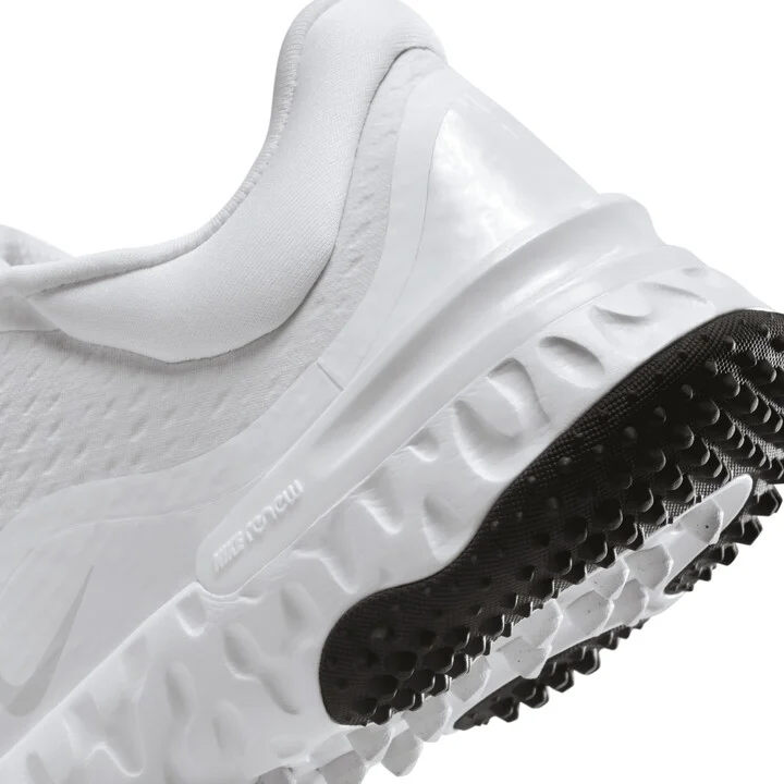 Nike Women's Alpha Huarache Elite 4 Turf Softball Shoes in White | FD2746-100 - Image 8