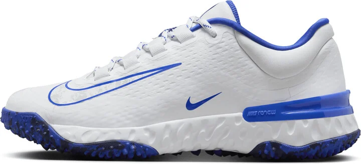 Nike Women's Alpha Huarache Elite 4 Turf Softball Shoes in White | FD2746-103