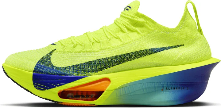 Nike Women's Alphafly 3 Road Racing Shoes in Yellow | FD8315-700