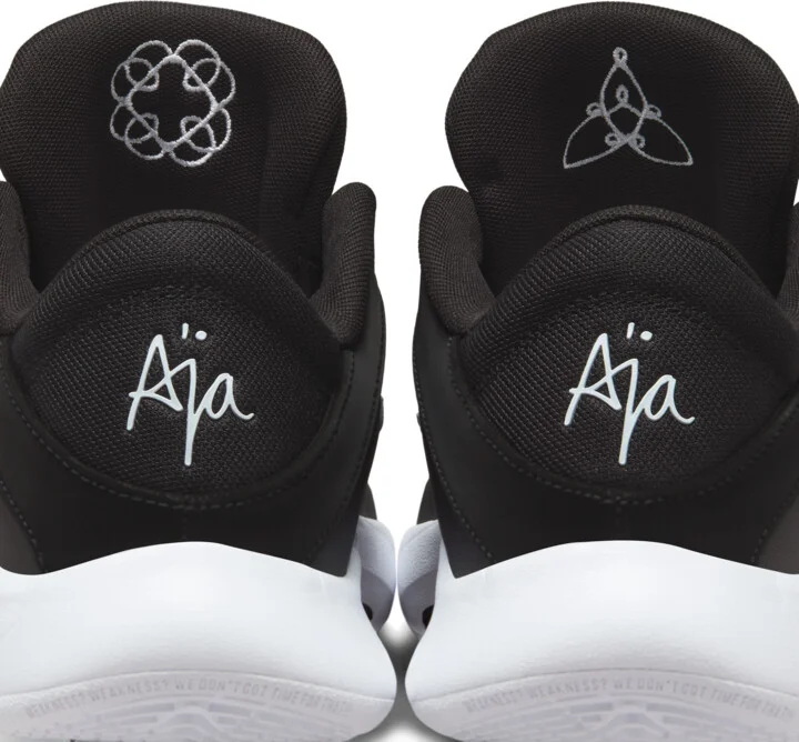Nike Women's A'One A'ja Wilson Basketball Shoes in Black | HQ8500-001 - Image 9