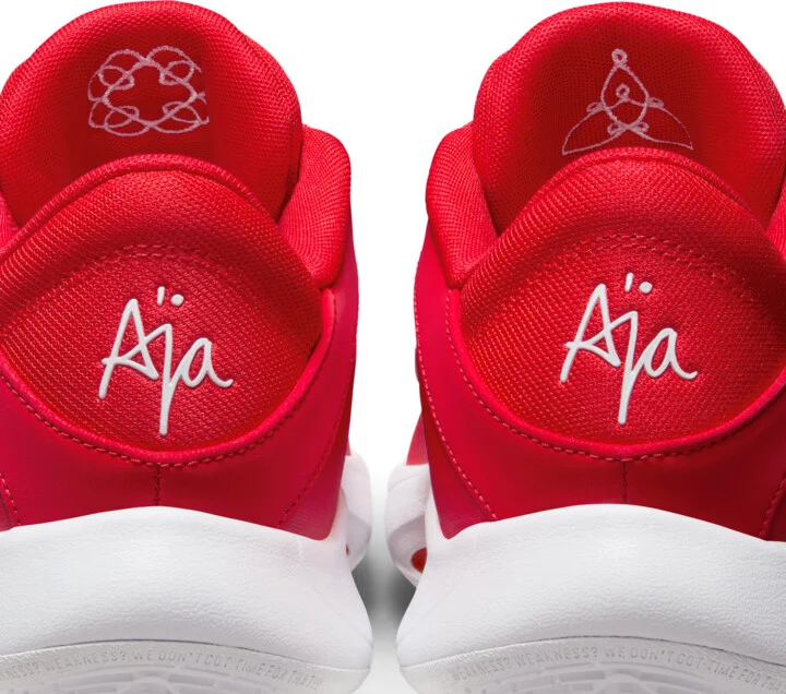 Nike Women's A'One A'ja Wilson Basketball Shoes in Red | HQ8500-600 - Image 9