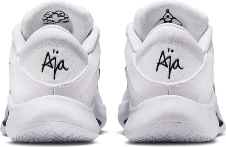 Nike Women's A'One A'ja Wilson Basketball Shoes in White | HQ8500-100 - Image 6