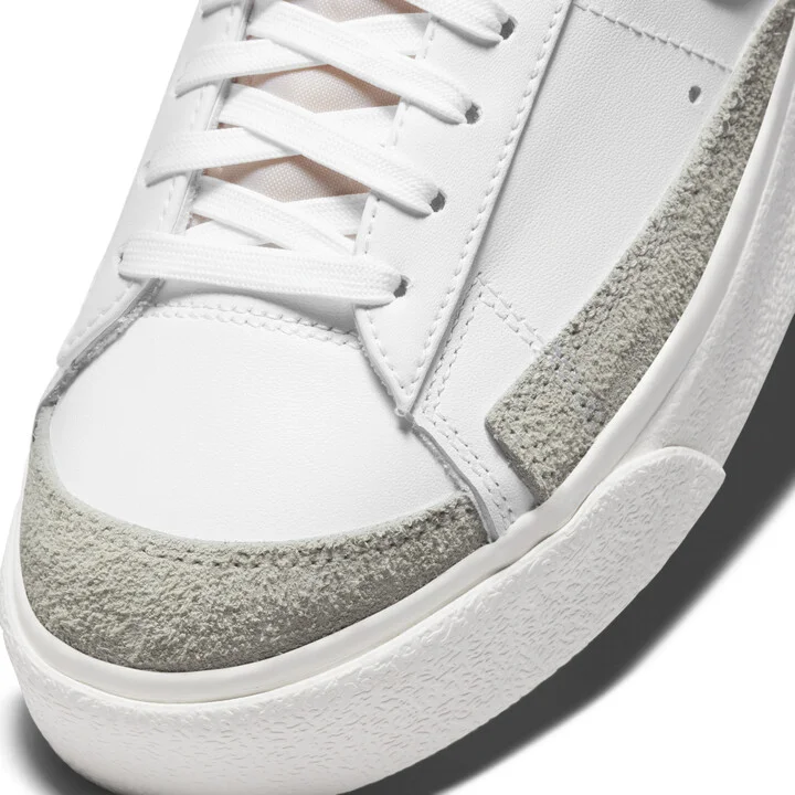 Nike Women's Blazer Low Platform Shoes in White | DJ0292-101 - Image 8