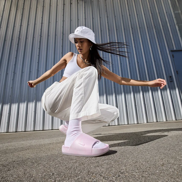 Nike Women's Calm SE Slides in Pink | FV5643-600 - Image 8