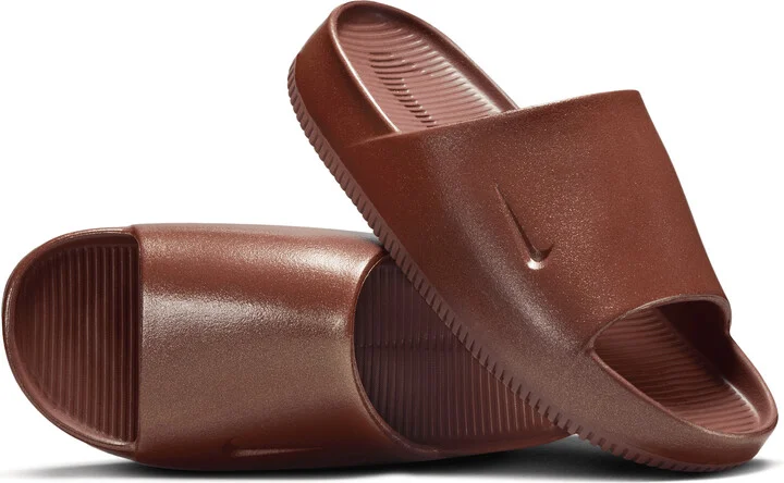 Nike Women's Calm Slides in Brown | HF2719-200