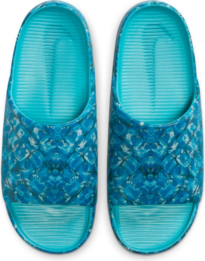 Nike Women's Calm x NorBlack NorWhite Slides in Green | HM9209-300 - Image 5