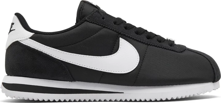 Nike Women's Classic Cortez Nylon Casual Sneakers from Finish Line - Black/white - Image 2