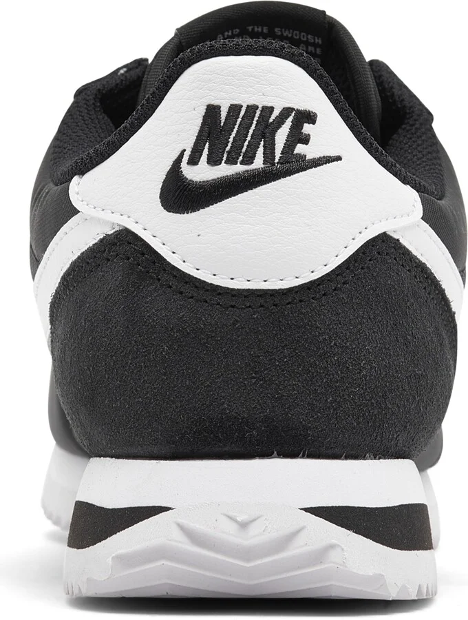 Nike Women's Classic Cortez Nylon Casual Sneakers from Finish Line - Black/white - Image 4