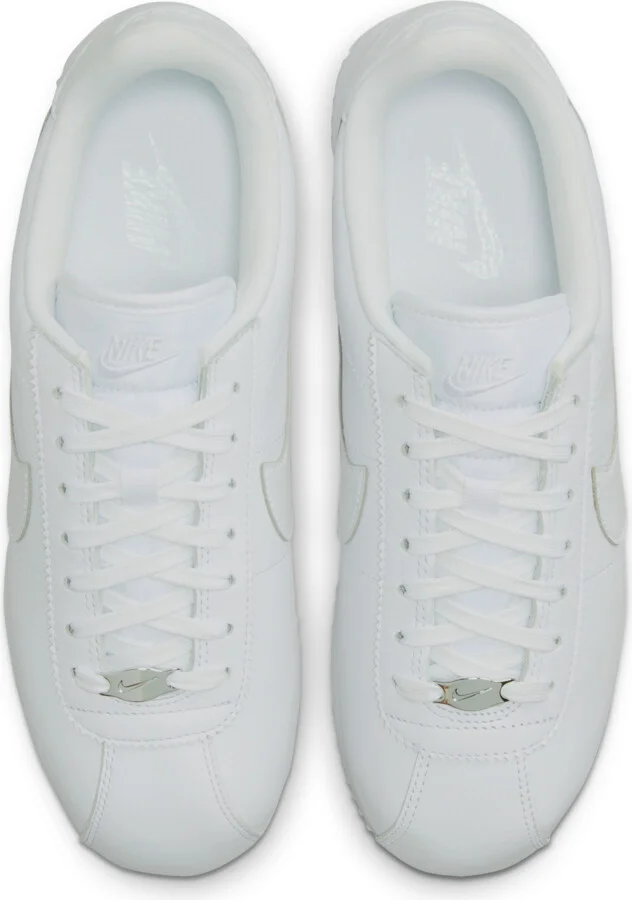 Nike Women's Cortez 23 Premium Leather Shoes in White | FB6877-100 - Image 4