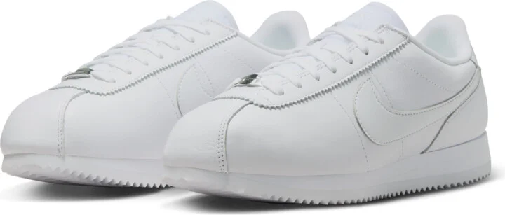 Nike Women's Cortez 23 Premium Leather Shoes in White | FB6877-100 - Image 5