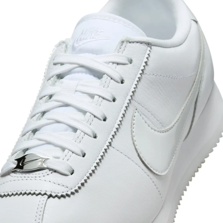 Nike Women's Cortez 23 Premium Leather Shoes in White | FB6877-100 - Image 7