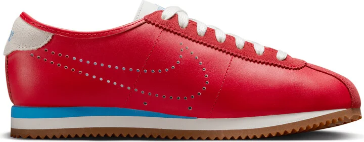 Nike Women's Cortez Leather Shoes in Red | HQ1841-600 - Image 3