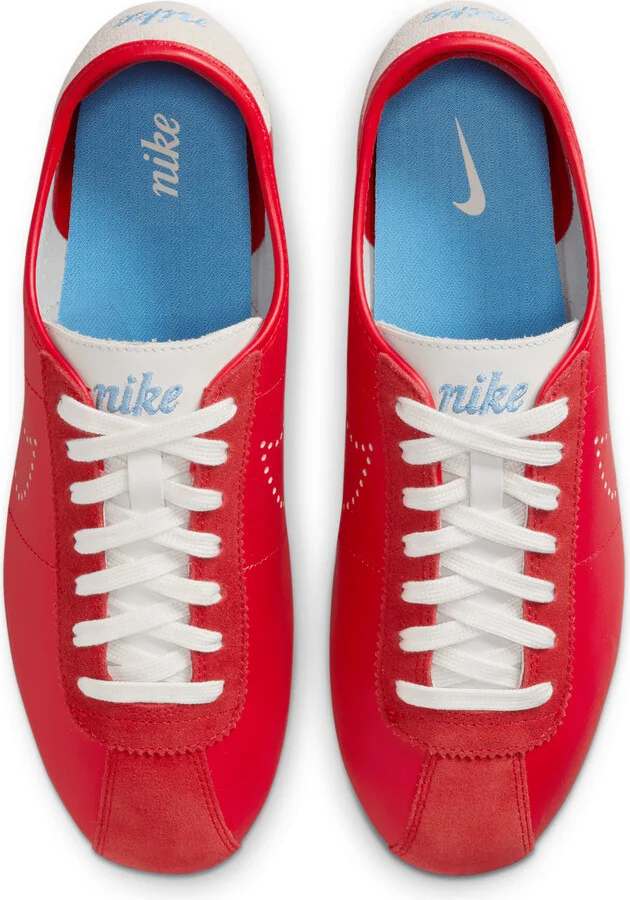 Nike Women's Cortez Leather Shoes in Red | HQ1841-600 - Image 4