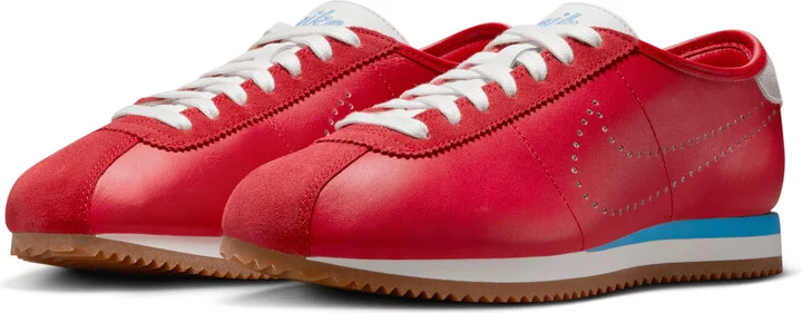 Nike Women's Cortez Leather Shoes in Red | HQ1841-600 - Image 5
