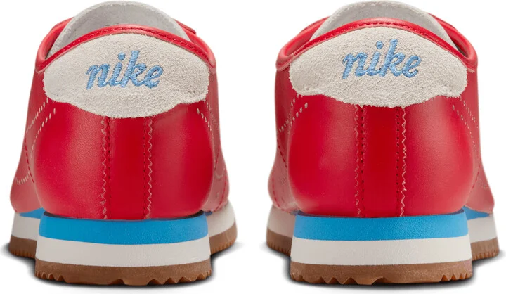 Nike Women's Cortez Leather Shoes in Red | HQ1841-600 - Image 6