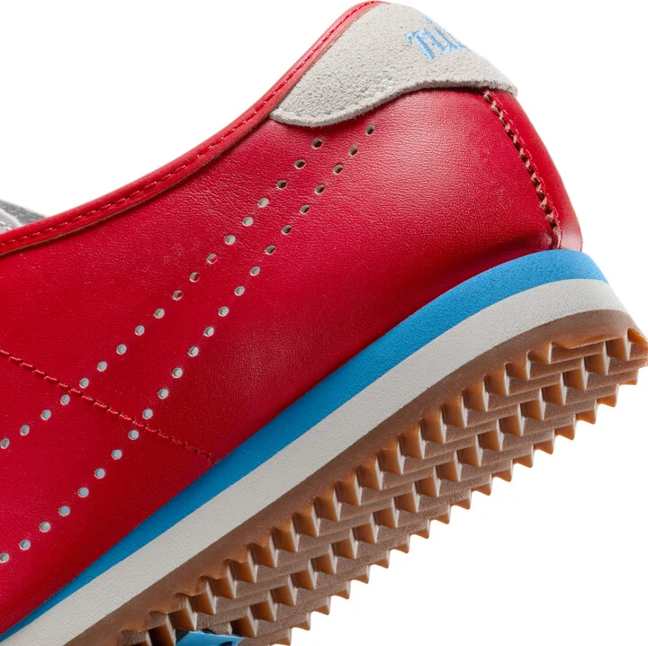Nike Women's Cortez Leather Shoes in Red | HQ1841-600 - Image 8