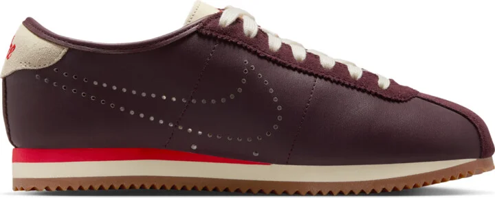 Nike Women's Cortez Leather Shoes in Red | HQ1841-601 - Image 3