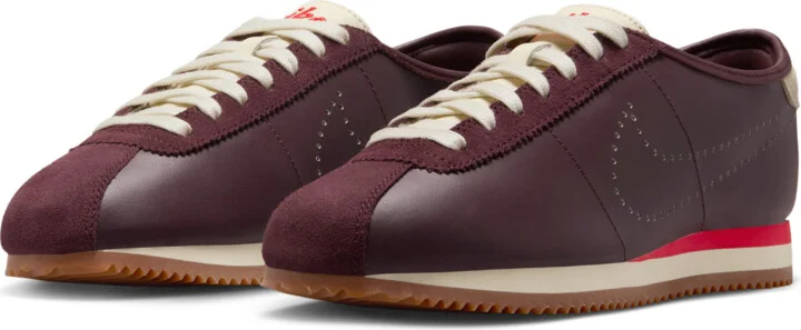 Nike Women's Cortez Leather Shoes in Red | HQ1841-601 - Image 5