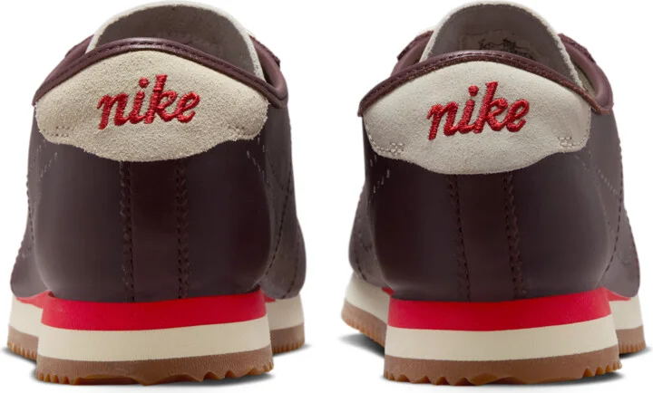 Nike Women's Cortez Leather Shoes in Red | HQ1841-601 - Image 6