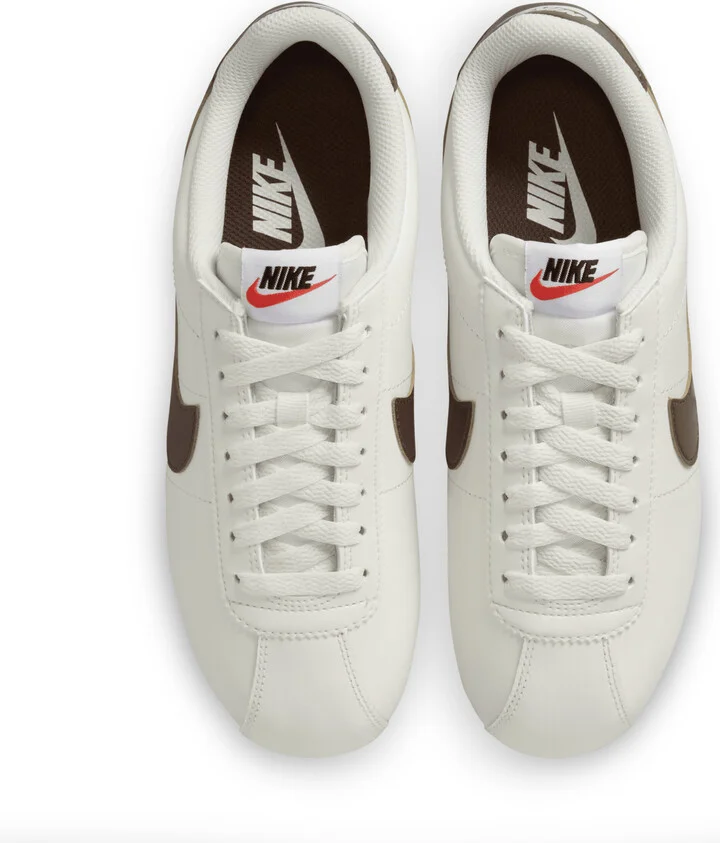 Nike Women's Cortez Leather Shoes in White | DN1791-104 - Image 4