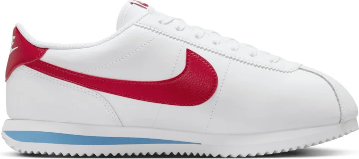 Nike Women's Cortez Leather Shoes in White | DN1791-108 - Image 3