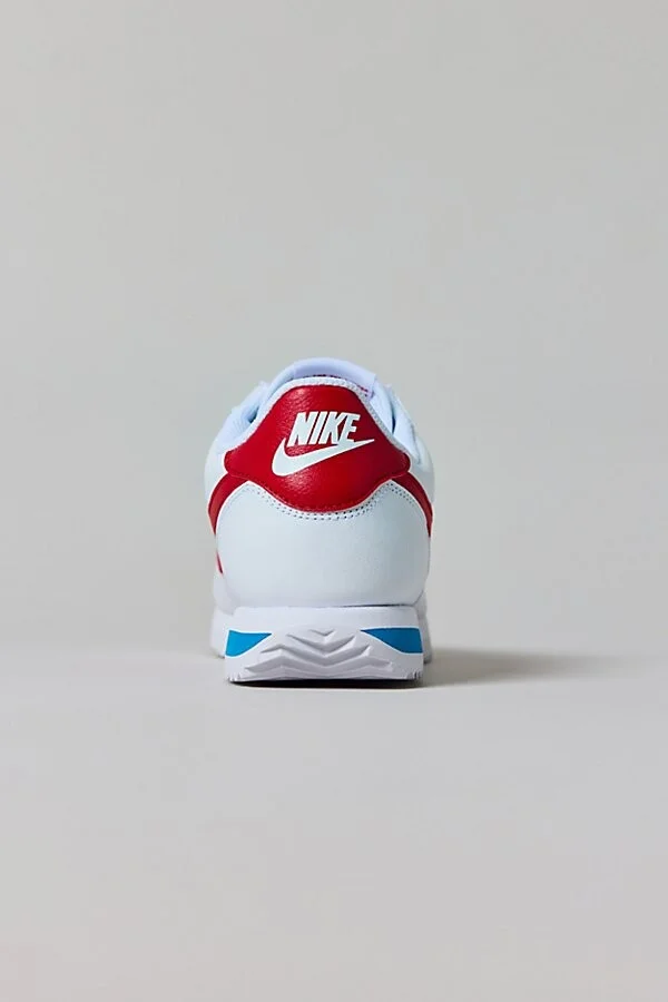 Nike Women's Cortez Leather Sneaker in White/Varsity Red/Varsity - Image 5