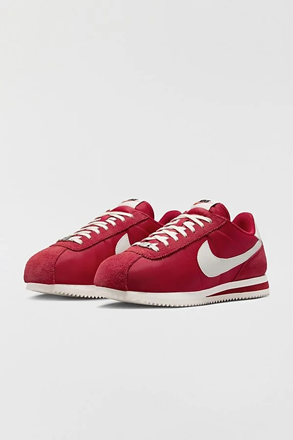 Nike Women's Cortez Sneaker in Fir/Pinksicle/Sail - Image 6