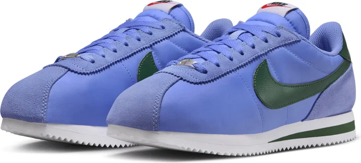 Nike Women's Cortez Textile Shoes in Blue | DZ2795-402 - Image 5