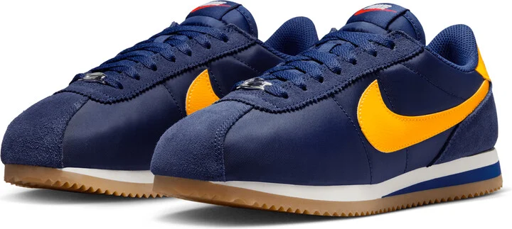 Nike Women's Cortez Textile Shoes in Blue | DZ2795-403 - Image 5