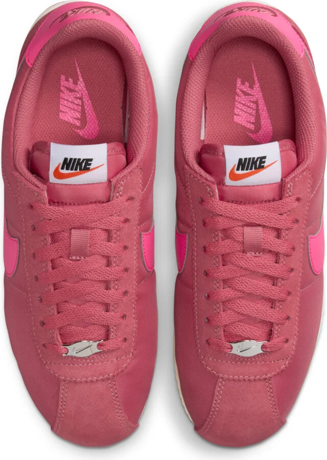 Nike Women's Cortez Textile Shoes in Red | DZ2795-604 - Image 4