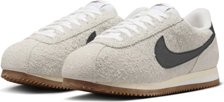 Nike Women's Cortez Vintage Suede Shoes in White | FJ2530-102 - Image 5