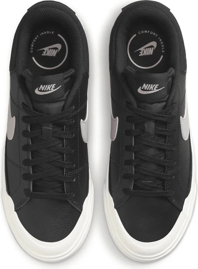 Nike Women's Court Legacy Lift Shoes in Black | DM7590-002 - Image 4
