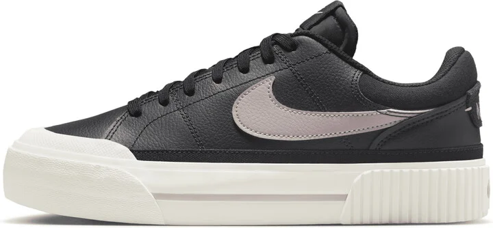 Nike Women's Court Legacy Lift Shoes in Black | DM7590-002
