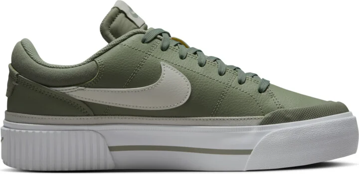 Nike Women's Court Legacy Lift Shoes in Green | HV0834-370 - Image 3