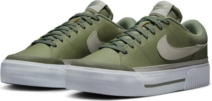 Nike Women's Court Legacy Lift Shoes in Green | HV0834-370 - Image 5