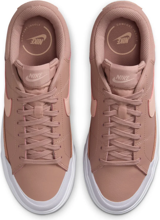 Nike Women's Court Legacy Lift Shoes in Pink | DM7590-601 - Image 4