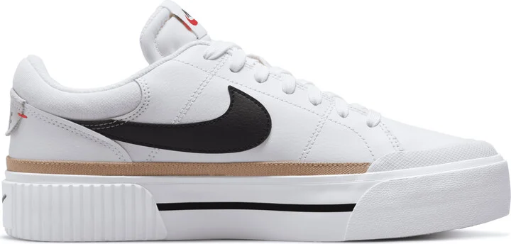Nike Women's Court Legacy Lift Shoes in White | DM7590-100 - Image 4