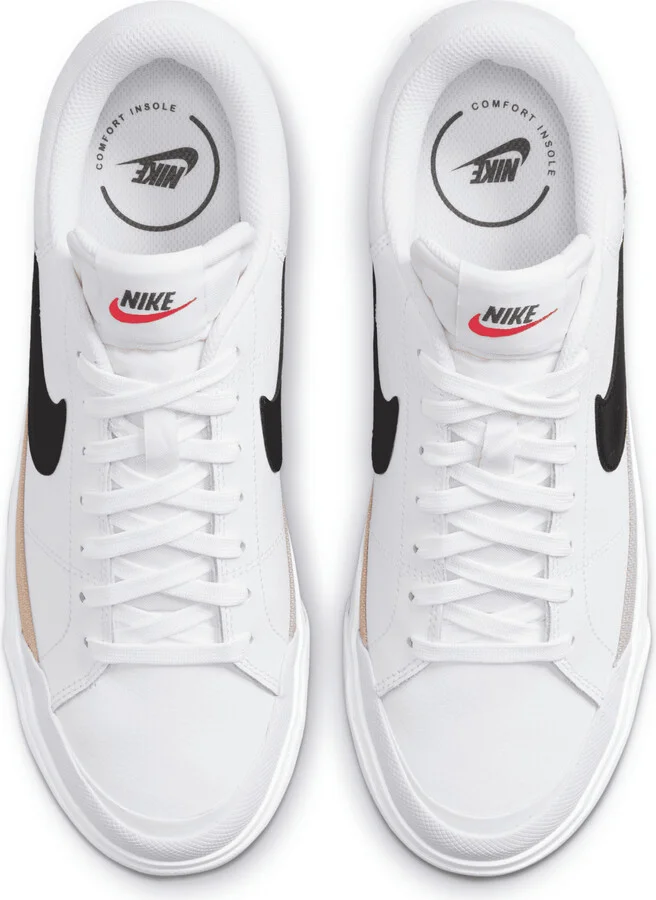 Nike Women's Court Legacy Lift Shoes in White | DM7590-100 - Image 5