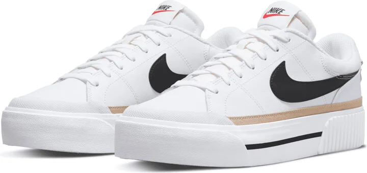 Nike Women's Court Legacy Lift Shoes in White | DM7590-100 - Image 6