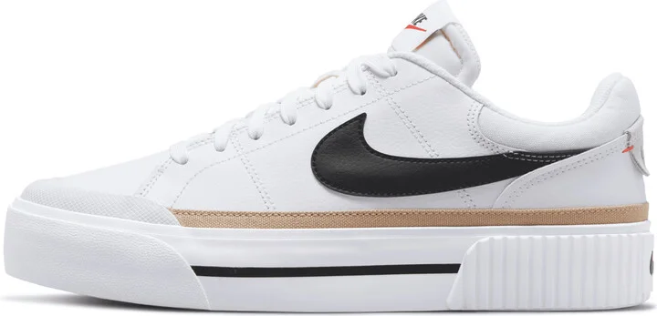 Nike Women's Court Legacy Lift Shoes in White | DM7590-100