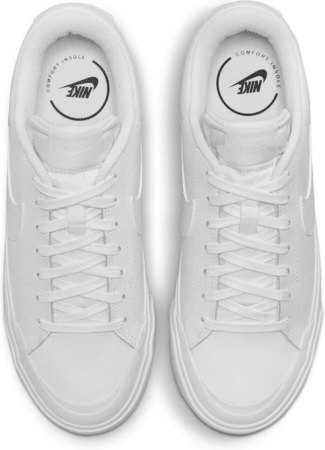 Nike Women's Court Legacy Lift Shoes in White | DM7590-101 - Image 5