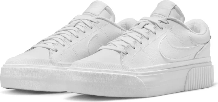Nike Women's Court Legacy Lift Shoes in White | DM7590-101 - Image 6
