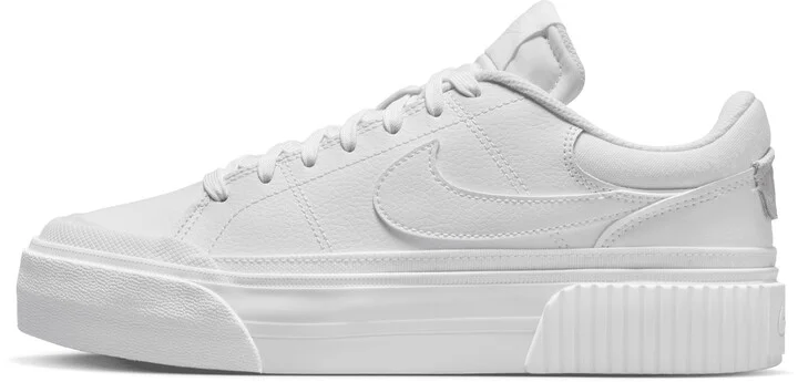 Nike Women's Court Legacy Lift Shoes in White | DM7590-101